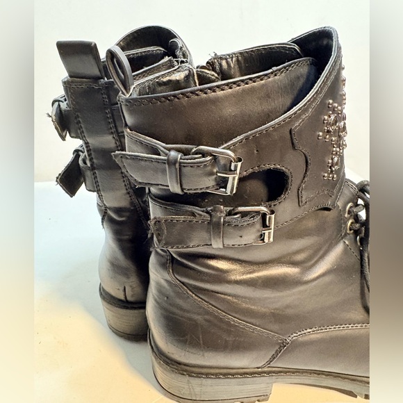 MIA Perry Black Studded Combat Boots size 8.5 - Picture 12 of 15